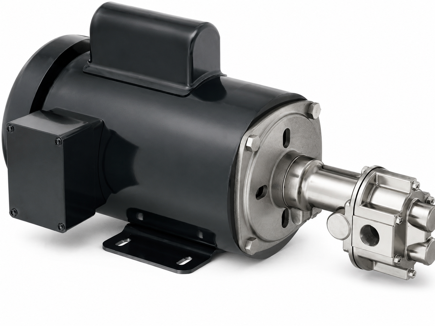 McMaster-Carr Flow and Level Control Parts: Electric motor with stainless steel rotary gear pump