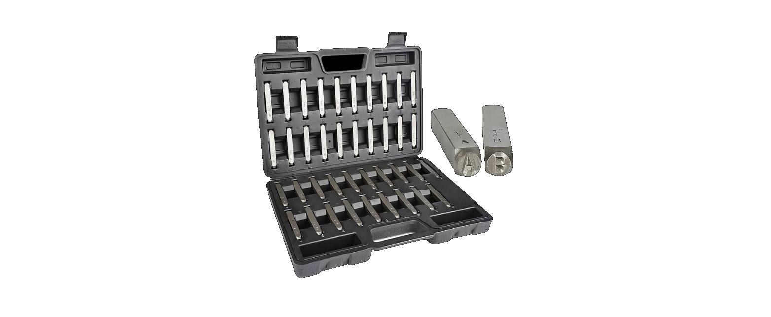 McMaster-Carr Hand Tools Steel letter and number stamping punch set in case